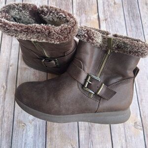 Bjorndal Chocolate Brown Winter Boots with Faux Fur